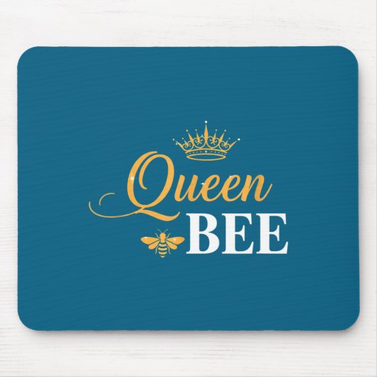 Koningin bij kroon script vrouwelijke natuur insec muismat (Voorkant)