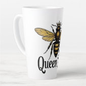 Koningin Bij Latte Mok (Linkerhoek)