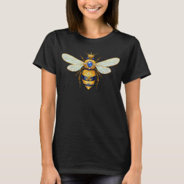 Koningin Bij Met Kroon T-shirt