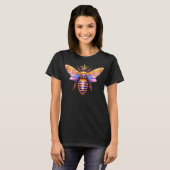 Koningin Bij Met Kroon T-shirt (Voorkant volledig)