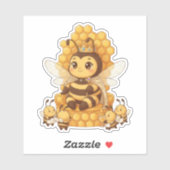 Koningin Bij Sticker (Vel)
