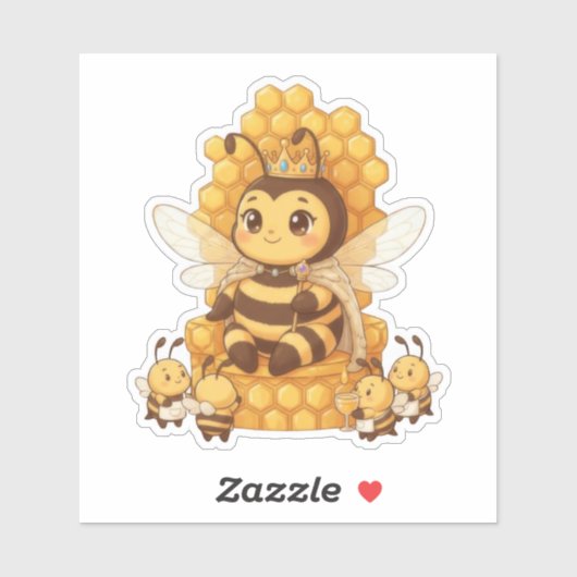 Koningin Bij Sticker (Vel)