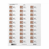Koningin Bij Vintage Mooie Collage Etiket (Full Sheet)