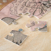 Koningin Bij Vintage Mooie Collage Legpuzzel (Zijkant)