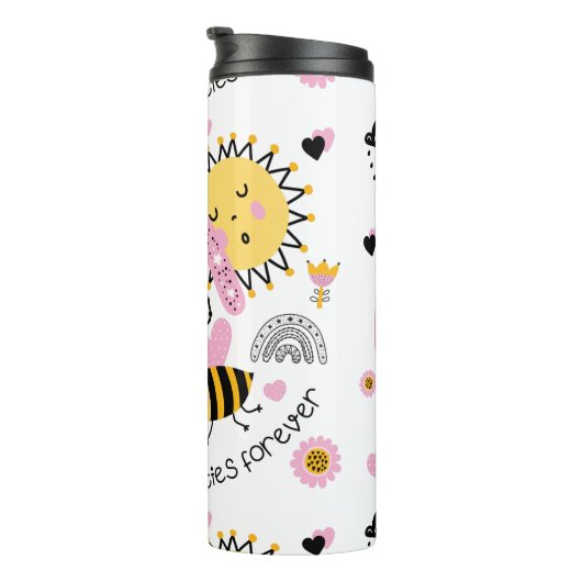 Koningin Bijen Beste Vriendinnen Voor Altijd Schat Thermosbeker (Geroteerd rechts)