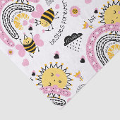 Koningin Bijen Beste Vriendinnen Voor Altijd Schat Tissuepapier (Detail)