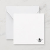 Koningin-bijen/kaartenkaartje Notitiekaartje (Achterkant)
