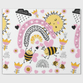 Koningin BIJEN Schattig BFF, Baby Meisje, Meisjesa Cadeaupapier (Vlak)