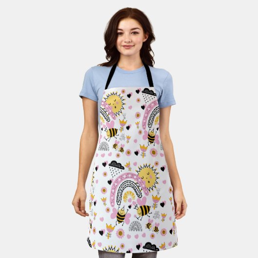 Koningin BIJEN Schattig BFF, Baby Meisje, Meisjesa Schort (Gedragen)