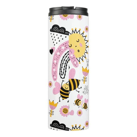 Koningin BIJEN Schattig BFF, Baby Meisje, Meisjesa Thermosbeker (Achterkant)