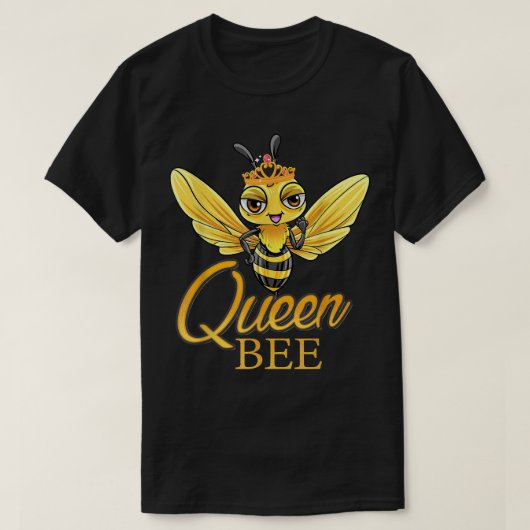 Koningin-bijenkooi-meisjes Honingbijenkorp T-shirt (Design voorkant)