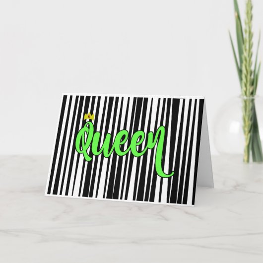 Koningin Birthday Card (StandaardGrootte) Kaart (Voorkant)