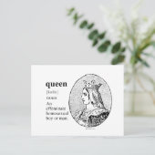 KONINGIN BRIEFKAART (Staand voorkant)