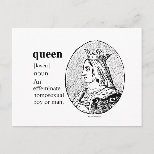 KONINGIN BRIEFKAART (Voorkant)