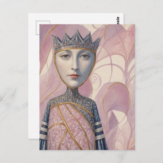 koningin briefkaart (Voorkant / Achterkant)