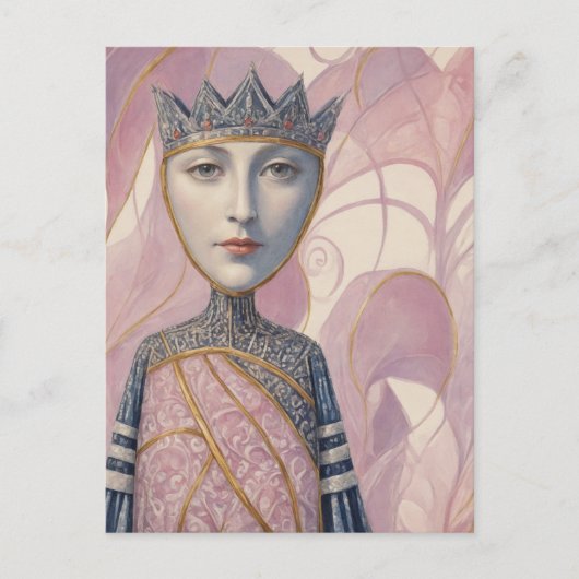 koningin briefkaart (Voorkant)