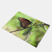 Koningin Butterfly en Monarch Caterdepijlerdoormat Deurmat (Schuin)