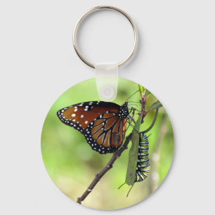 Koningin Butterfly en Monarch Caterstyle - Sleutel Sleutelhanger