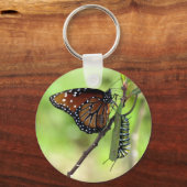 Koningin Butterfly en Monarch Caterstyle - Sleutel Sleutelhanger (Voorkant)
