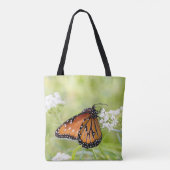 Koningin Butterfly Sunning on Milkweed Tote Bag (Achterkant)