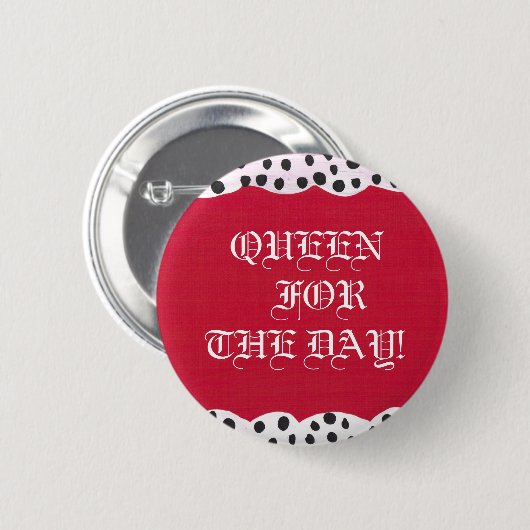 Koningin Buttonnen Ronde Button 5,7 Cm (Voorkant /achterkant)