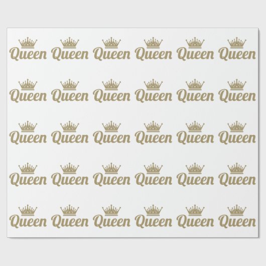 koningin cadeaupapier (Vlak)