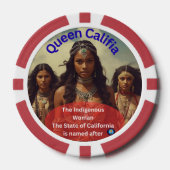 Koningin Califia Poker Chips (Voorkant)