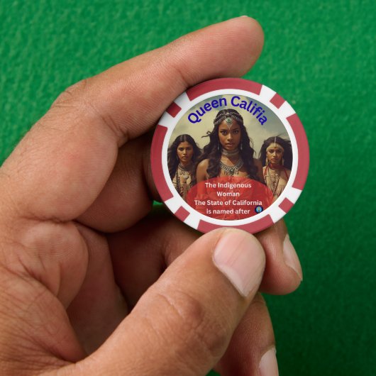 Koningin Califia Poker Chips (Hand)