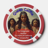 Koningin Califia Poker Chips (Achterkant)