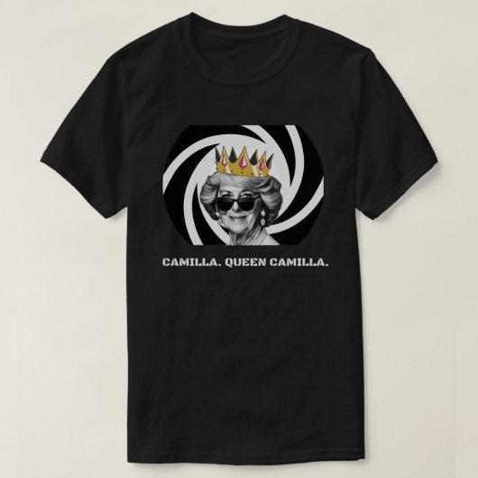 Koningin Camilla shirt voor de Koronaton Funny van (Design voorkant)