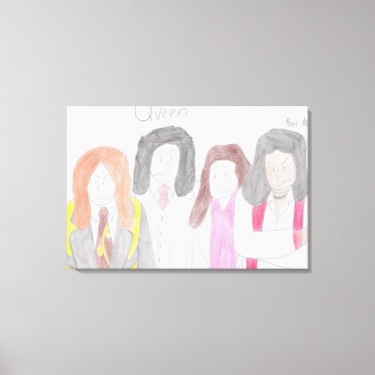 koningin canvas afdruk (Voorkant)