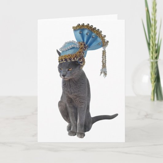 Koningin Cat Card Kaart (Voorkant)