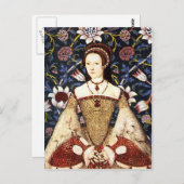 Koningin Catherine Parr - Portret Briefkaart (Voorkant / Achterkant)