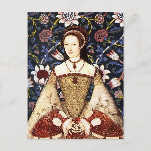 Koningin Catherine Parr - Portret Briefkaart (Voorkant)
