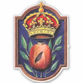 Koningin Catherine van Aragon Koninklijke Badge Gr Sticker