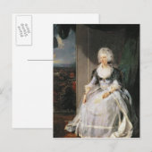 Koningin Charlotte, 1789-90, echtgenote van George Briefkaart (Voorkant / Achterkant)