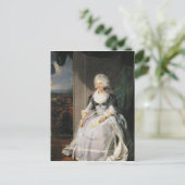 Koningin Charlotte, 1789-90, echtgenote van George Briefkaart (Staand voorkant)
