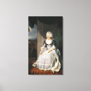 Koningin Charlotte, 1789-90, echtgenote van George Canvas Afdruk