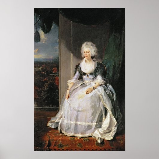 Koningin Charlotte, 1789-90, echtgenote van George Poster (Voorkant)