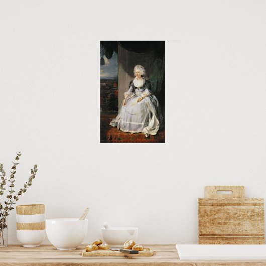 Koningin Charlotte, 1789-90, echtgenote van George Poster (Keuken)