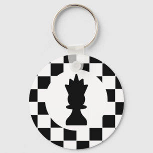 Koningin Chess Piece - Sleutelhanger - Chess Party