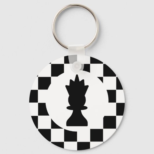 Koningin Chess Piece - Sleutelhanger - Chess Party (Voorkant)
