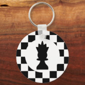 Koningin Chess Piece - Sleutelhanger - Chess Party (Voorkant)