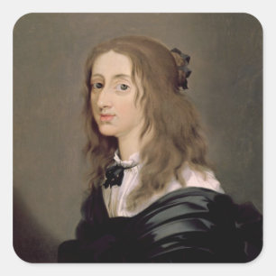 Koningin Christina van Zweden 1652 Vierkante Sticker