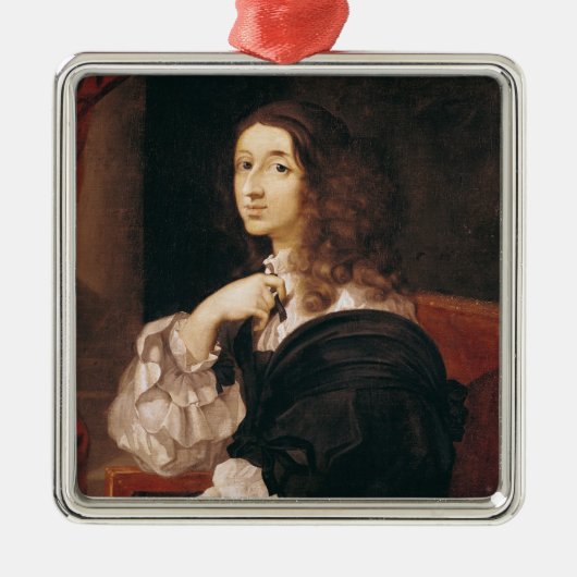 Koningin Christina van Zweden Metalen Ornament (Voorkant)