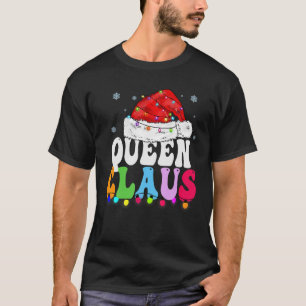 Koningin Claus Grappige Xmas Familie Matching Oma T-shirt