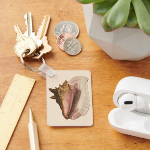 koningin Conch Seashell Shell, zeedier Sleutelhanger