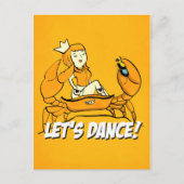 Koningin Crab Reggae Girl Briefkaart (Voorkant)