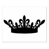 Koningin Crown Silhouette, 4 x 5 inch Rubber Stamp Rubberstempel (Afrduk)