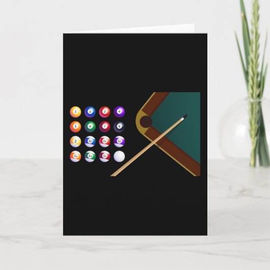 Koningin der Billiards Pool Kaart (Voorkant)